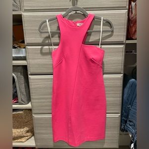 Halston Heritage XS hot pink mini dress